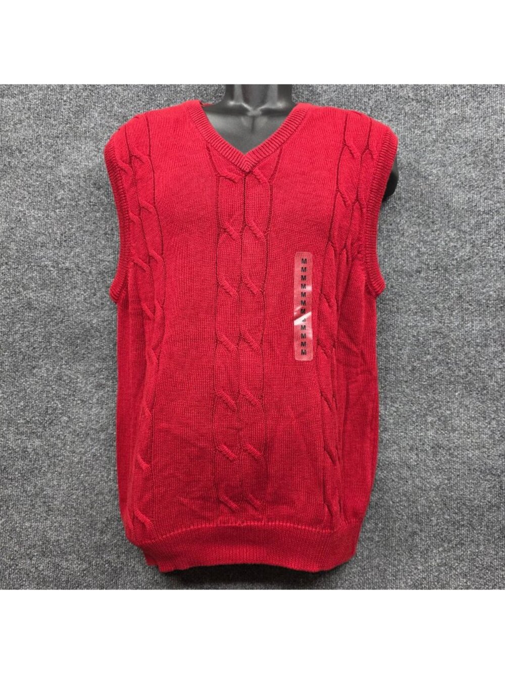 Lyle & Scott Cable Knit Fisherman Sweater M Red Preppy Vibrant Layers Holidays